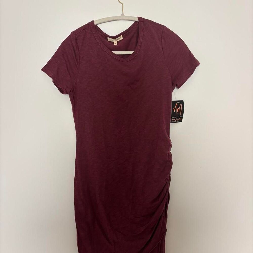 Mint-velvet Women's Burgundy and Red Dress